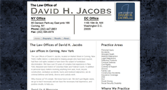 Desktop Screenshot of dhjacobslaw.com